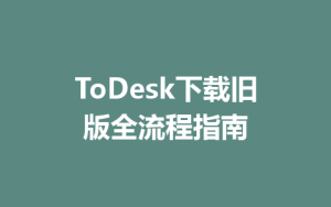 ToDesk下载旧版全流程指南-ToDesk远程桌面控制|官方下载