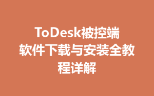 ToDesk被控端软件下载与安装全教程详解-ToDesk远程桌面控制|官方下载