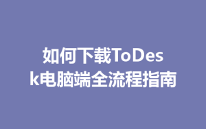 如何下载ToDesk电脑端全流程指南-ToDesk远程桌面控制|官方下载